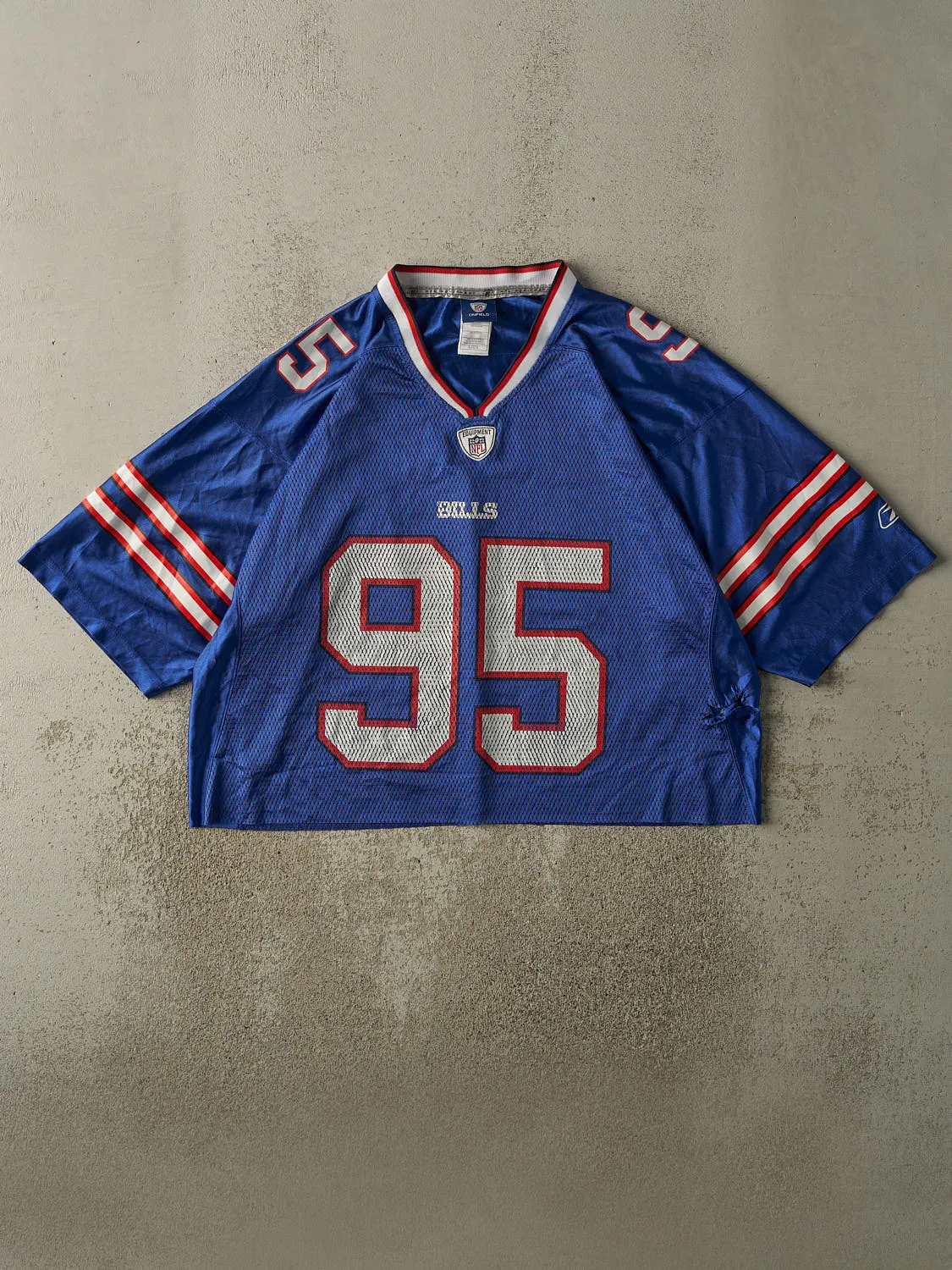 Vintage Y2K Blue Buffalo Bills Kyle Williams #95 Cropped Football Jersey (L/XL) sold by Rebalance Vintage