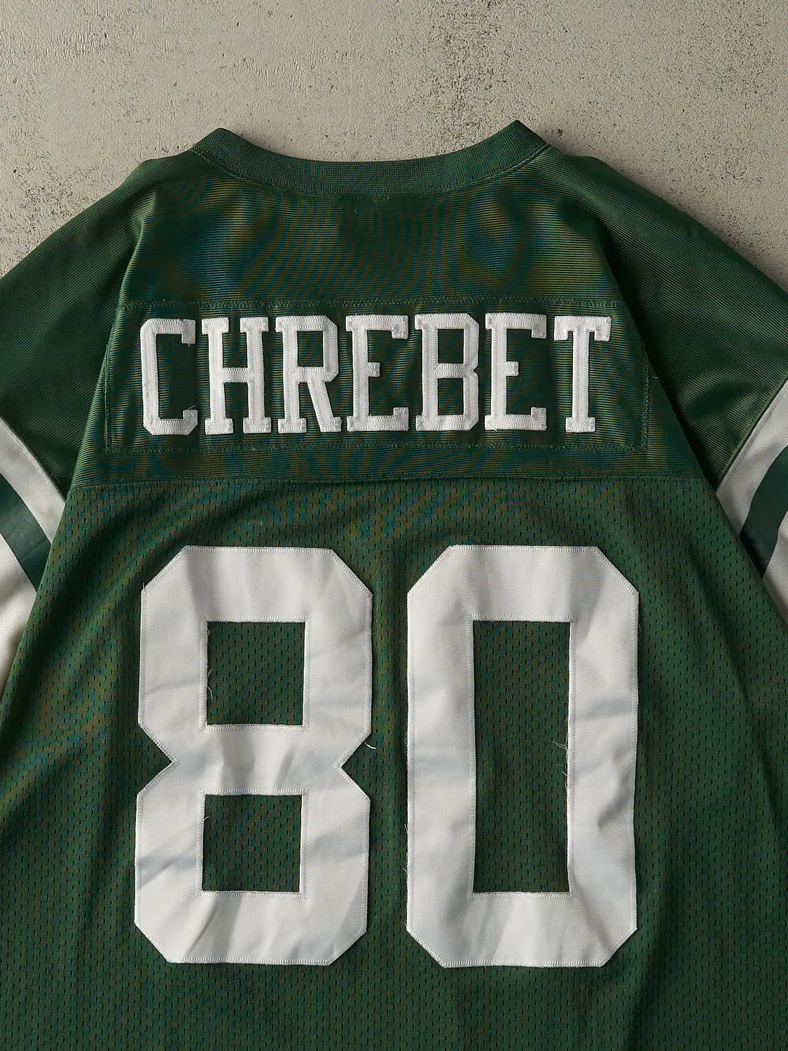 Vintage 90s Green New York Jets Wayne Chrebet #80 Football Jersey (XXL) sold by Rebalance Vintage product image thumbnail 5