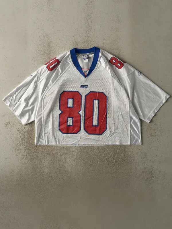 Vintage Y2K White New York Giants Jeremy Shockey #80 Cropped Football Jersey (L/XL) sold by Rebalance Vintage