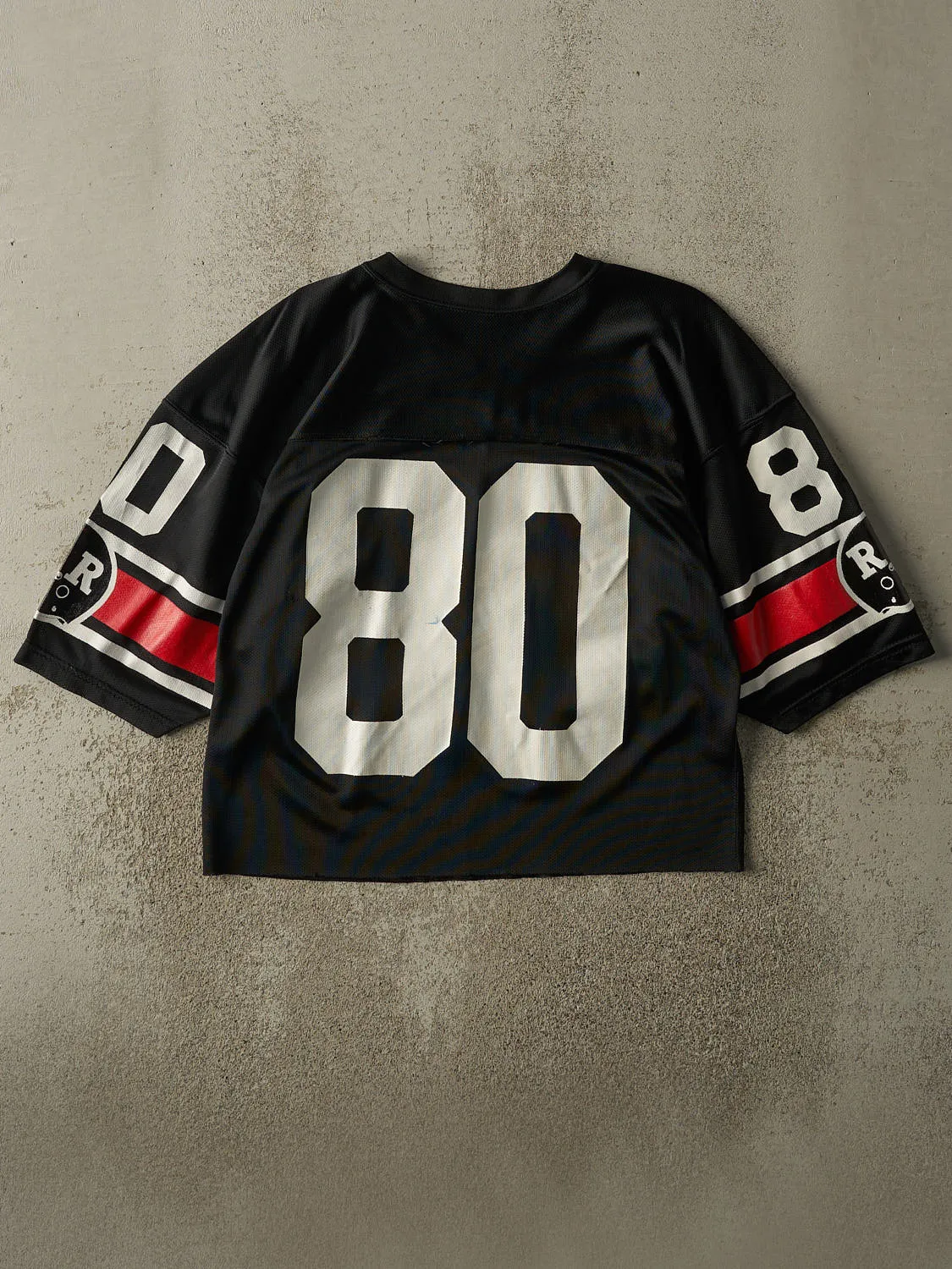 Vintage 90s Black Ottawa Rough Riders CFL #80 Cropped Football Jersey (S/M) sold by Rebalance Vintage product image thumbnail 2