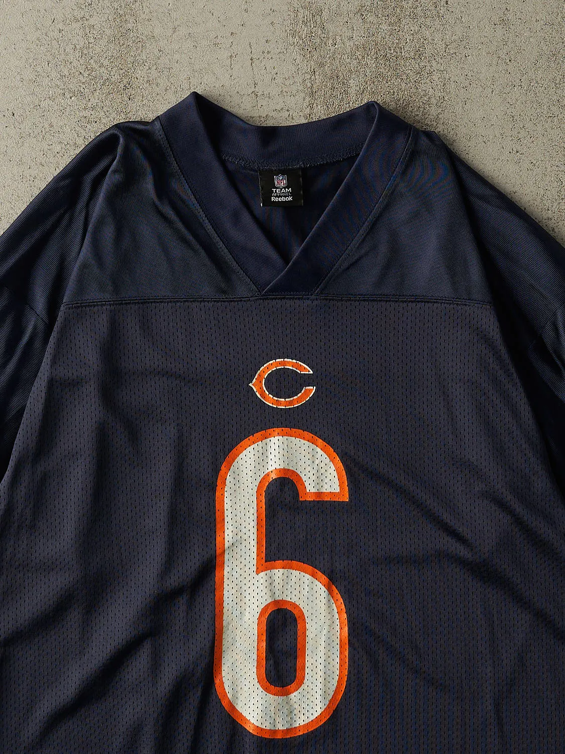 Vintage Y2K Navy Blue Chicago Bears #6 Jay Cutler Cropped Football Jersey (M/L) sold by Rebalance Vintage product image thumbnail 3