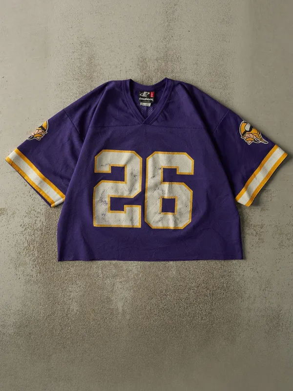 Vintage 90s Purple Minnesota Vikings #26 Robert Smith Cropped Football Jersey (M/L) sold by Rebalance Vintage