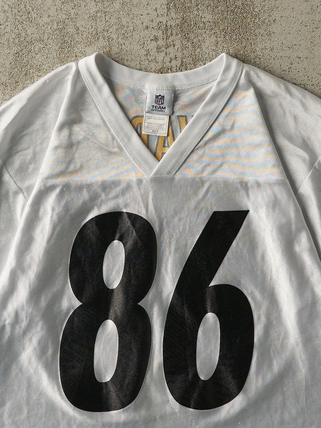 Vintage Y2K White Pittsburgh Steelers #86 Hines Ward Cropped Football Jersey (S/M) sold by Rebalance Vintage product image thumbnail 4