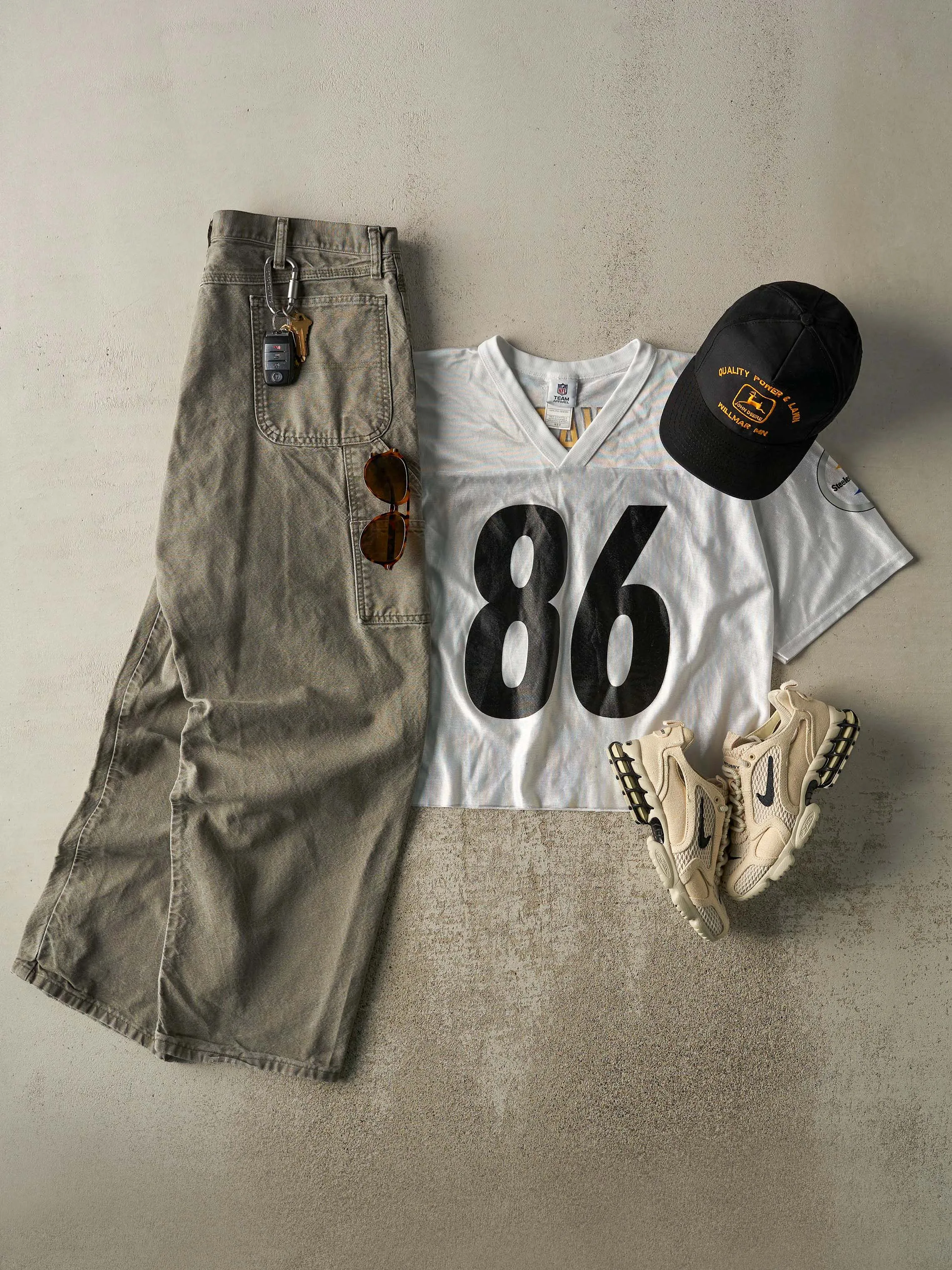 Vintage Y2K White Pittsburgh Steelers #86 Hines Ward Cropped Football Jersey (S/M) sold by Rebalance Vintage product image thumbnail 2