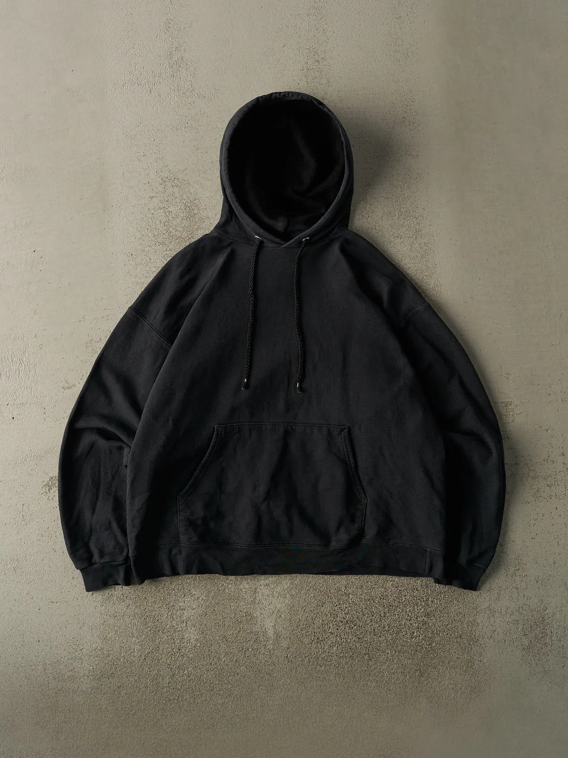 Vintage 90s Black Blank Hoodie (L/XL) sold by Rebalance Vintage