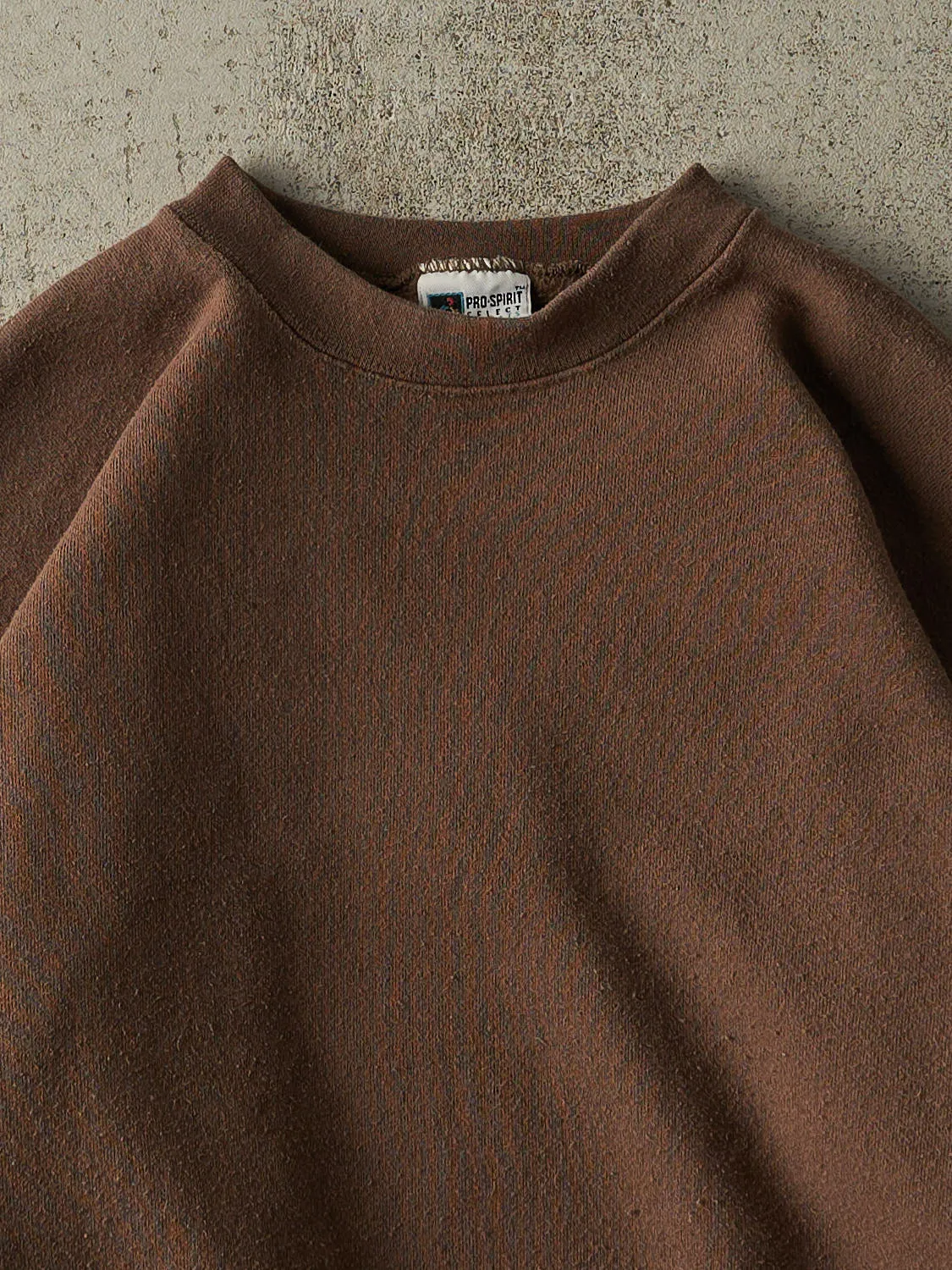 Vintage 90s Brown Blank Crewneck (M/L) sold by Rebalance Vintage product image thumbnail 2