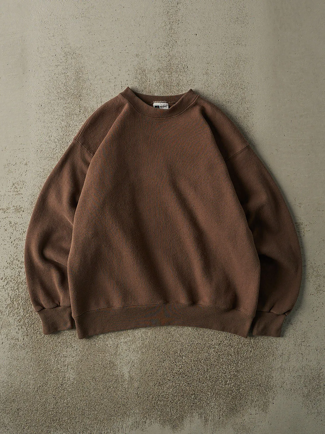Vintage 90s Brown Blank Crewneck (M/L) sold by Rebalance Vintage