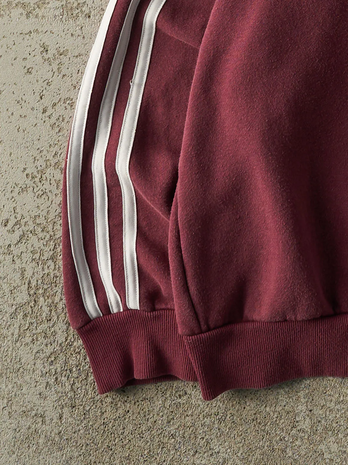 Vintage Y2K Burgundy Adidas Embroidered Crewneck (M/L) sold by Rebalance Vintage product image thumbnail 3