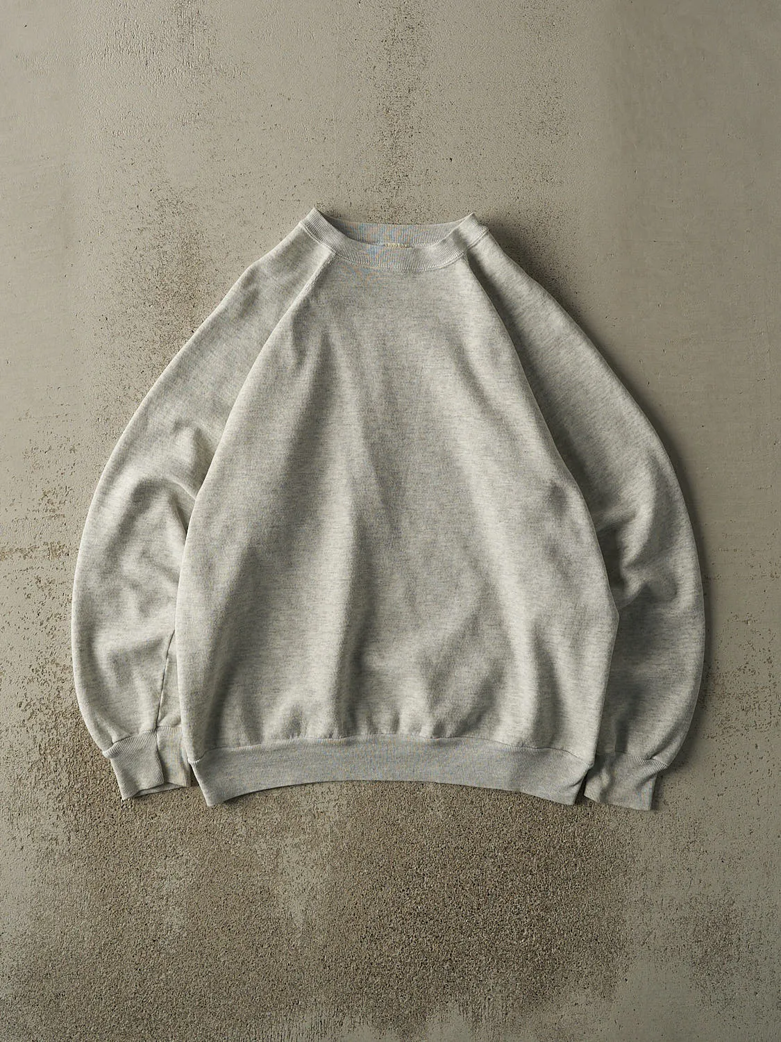 Vintage 80s Heather Grey Blank Crewneck (L/XL) sold by Rebalance Vintage