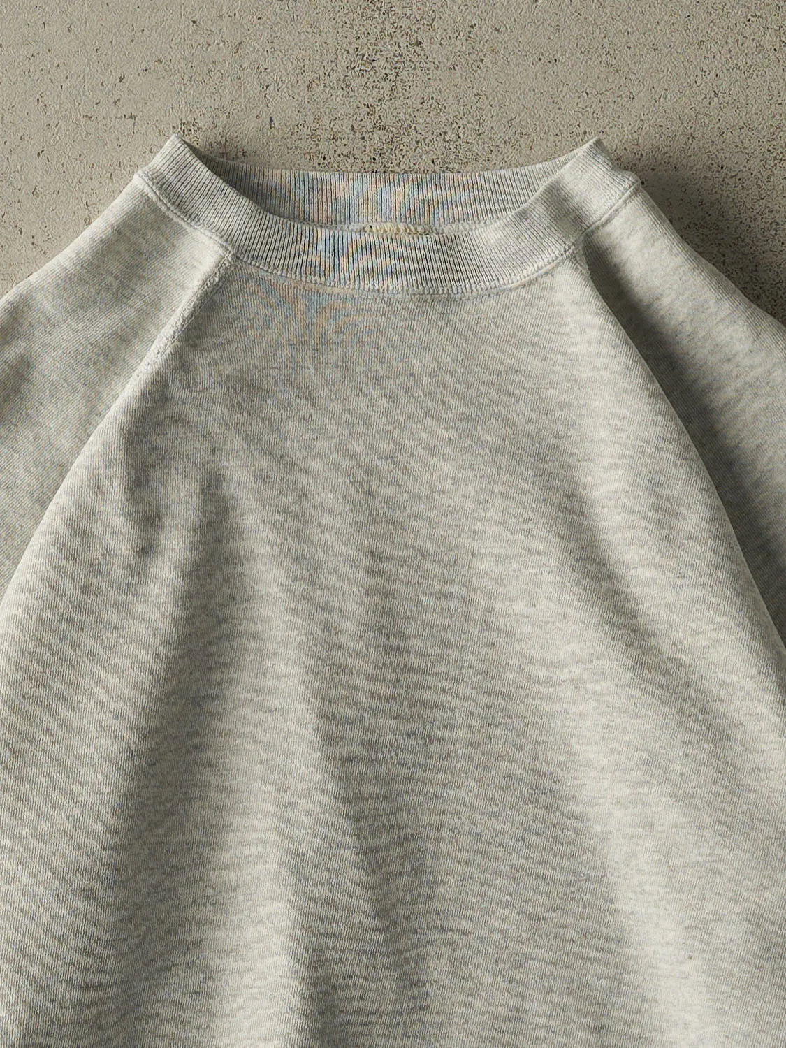 Vintage 80s Heather Grey Blank Crewneck (L/XL) sold by Rebalance Vintage product image thumbnail 2