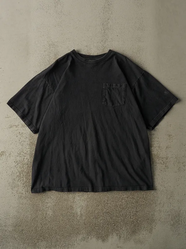 Vintage 90s Black Blank Pocket Tee (L/XL) sold by Rebalance Vintage