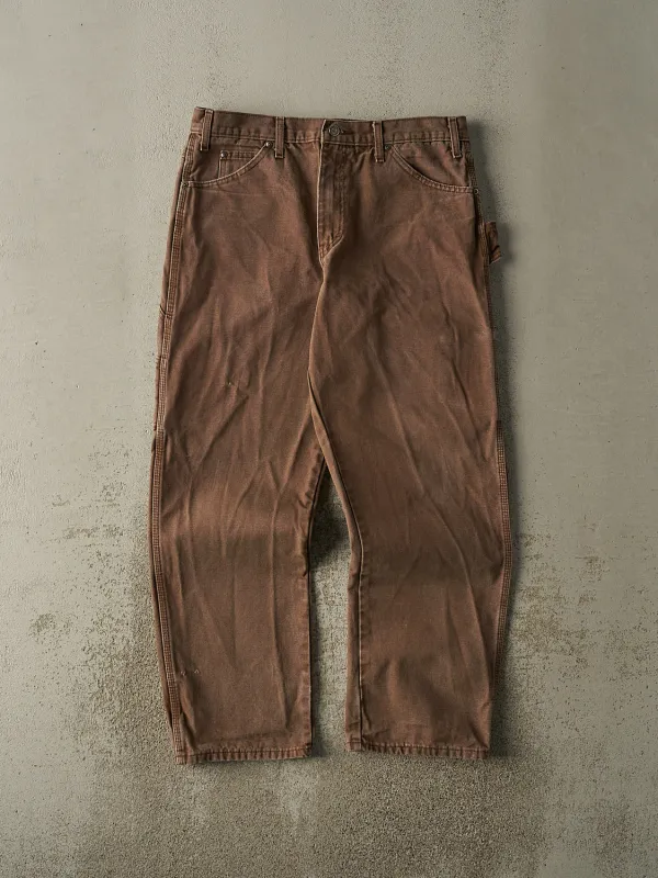 Vintage 90s Brown Dickies Carpenter Pants (34x30) sold by Rebalance Vintage
