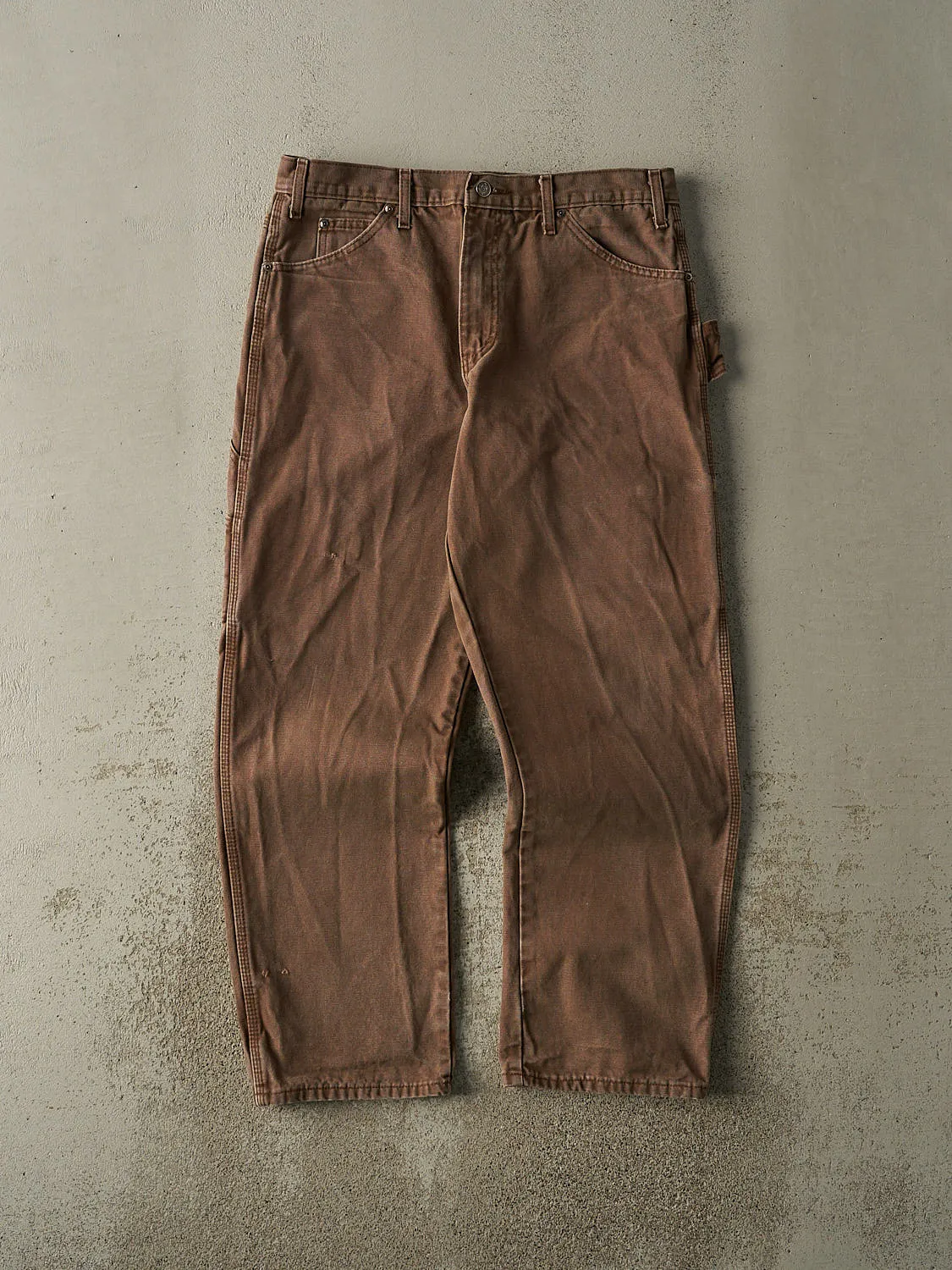 Vintage 90s Brown Dickies Carpenter Pants (34x30) sold by Rebalance Vintage