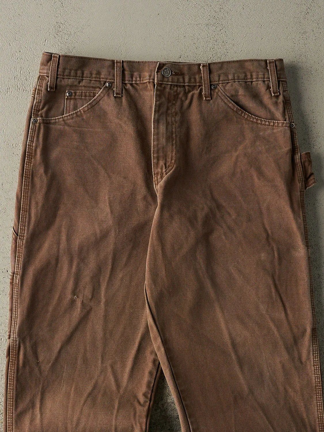 Vintage 90s Brown Dickies Carpenter Pants (34x30) sold by Rebalance Vintage product image thumbnail 4