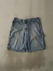 Vintage 90s Mid Wash Lee Dungaree Carpenter Jean Shorts (36x11.5) sold by Rebalance Vintage