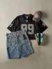 Vintage 90s Mid Wash Lee Dungaree Carpenter Jean Shorts (36x11.5) sold by Rebalance Vintage