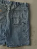 Vintage 90s Mid Wash Lee Dungaree Carpenter Jean Shorts (36x11.5) sold by Rebalance Vintage