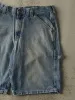 Vintage 90s Mid Wash Lee Dungaree Carpenter Jean Shorts (36x11.5) sold by Rebalance Vintage