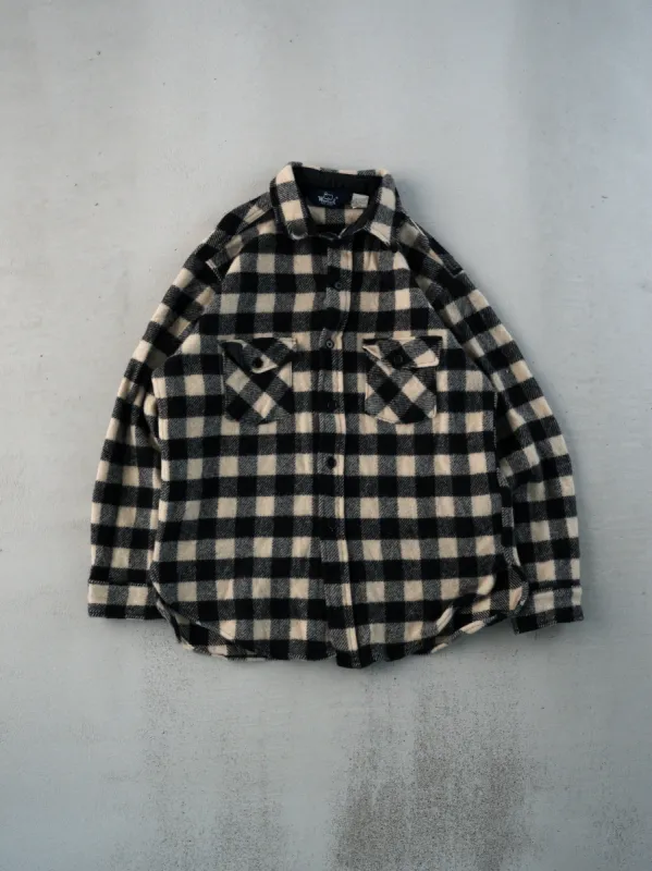 Vintage 70s Black and White Woolrich Checkered Button Up (S/M) made by Rebalance Vintage