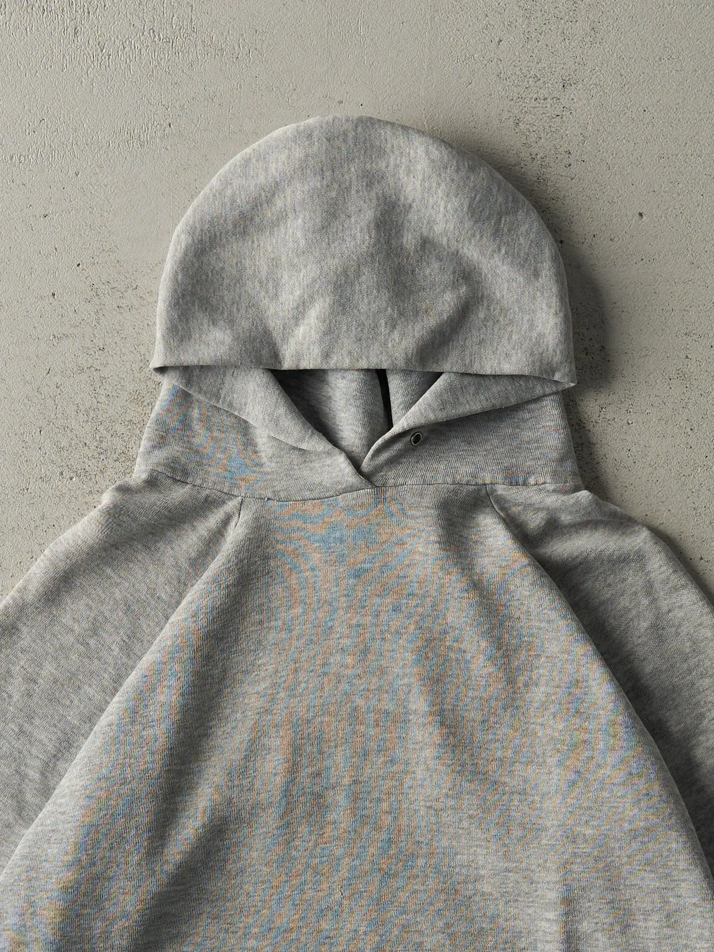 Vintage 90s Heather Grey Blank Lightweight Hoodie (M) sold by Rebalance Vintage product image thumbnail 2