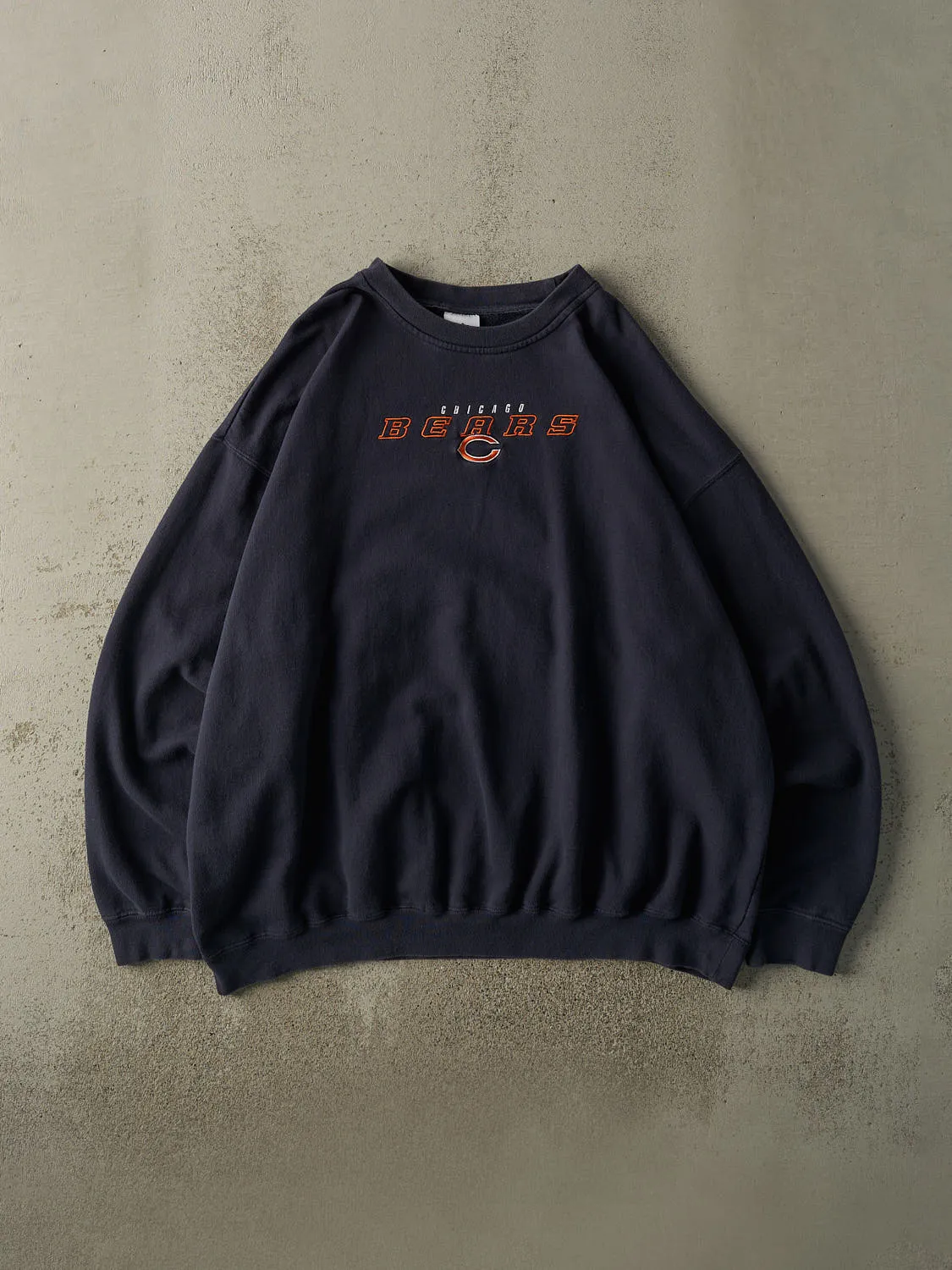 Vintage Y2K Navy Blue Chicago Bears Embroidered Crewneck (XXL/XXXL) sold by Rebalance Vintage
