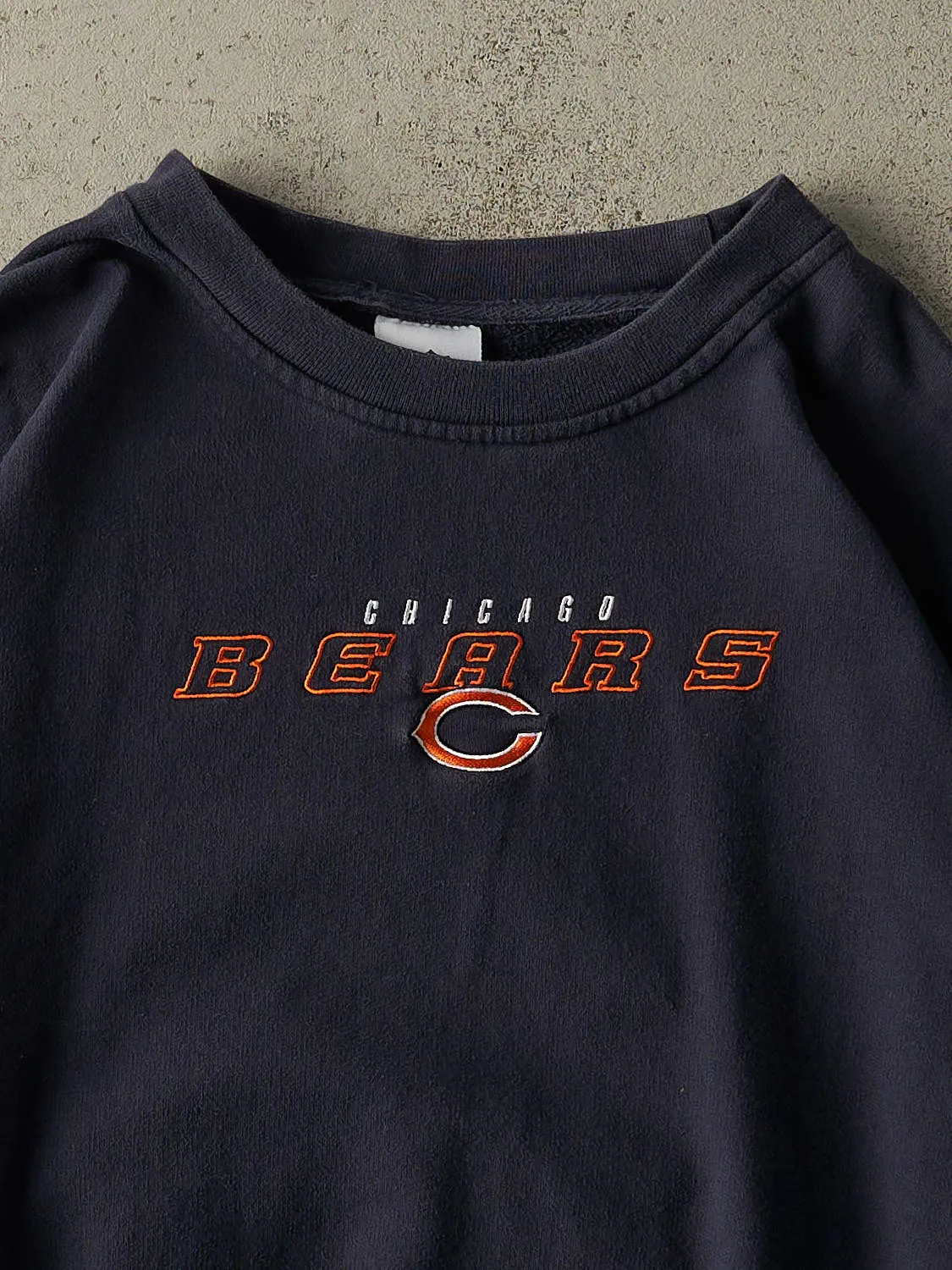 Vintage Y2K Navy Blue Chicago Bears Embroidered Crewneck (XXL/XXXL) sold by Rebalance Vintage product image thumbnail 2