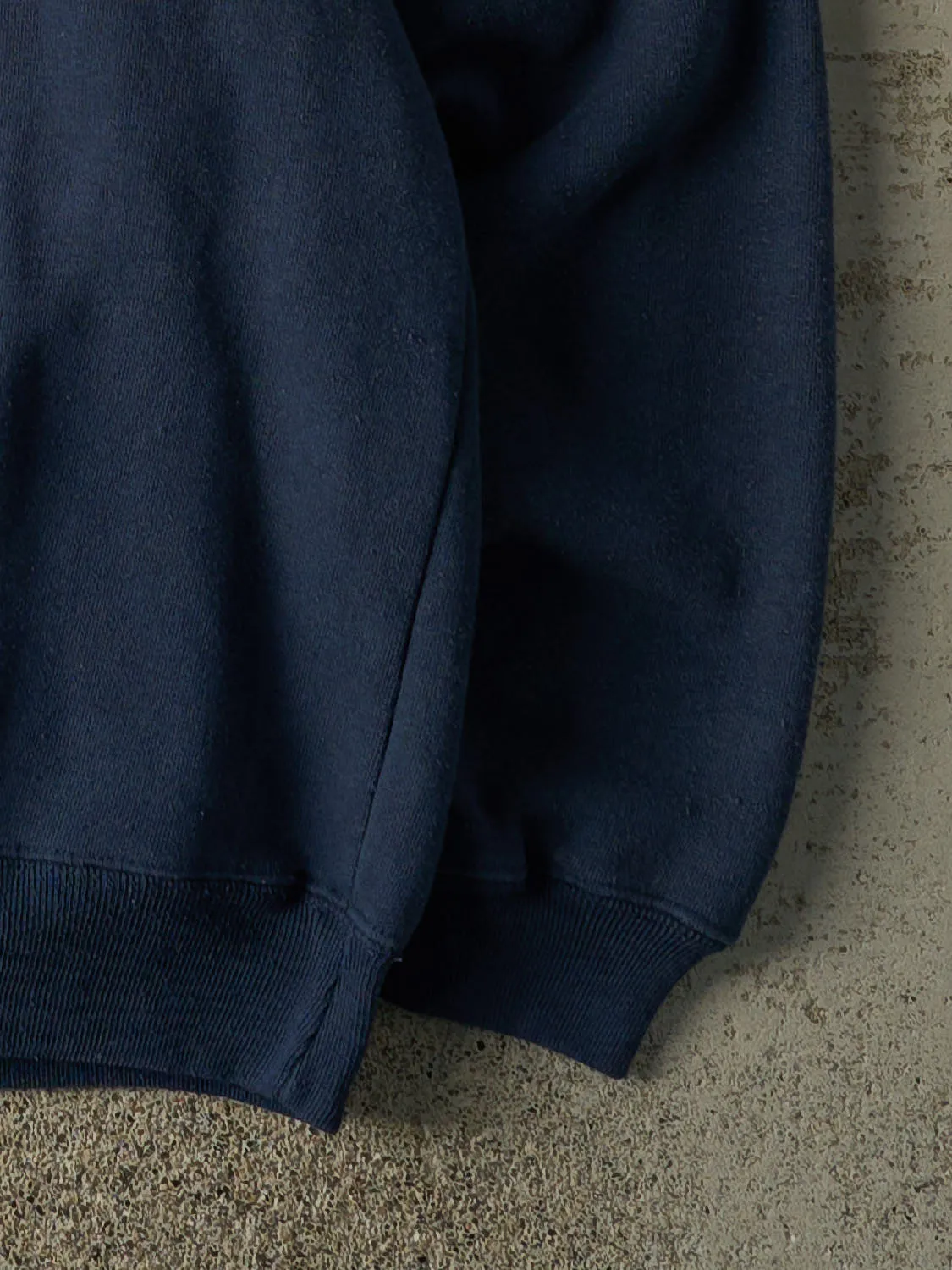 Vintage Y2K Navy Blue Blank Crewneck (L) sold by Rebalance Vintage product image thumbnail 3