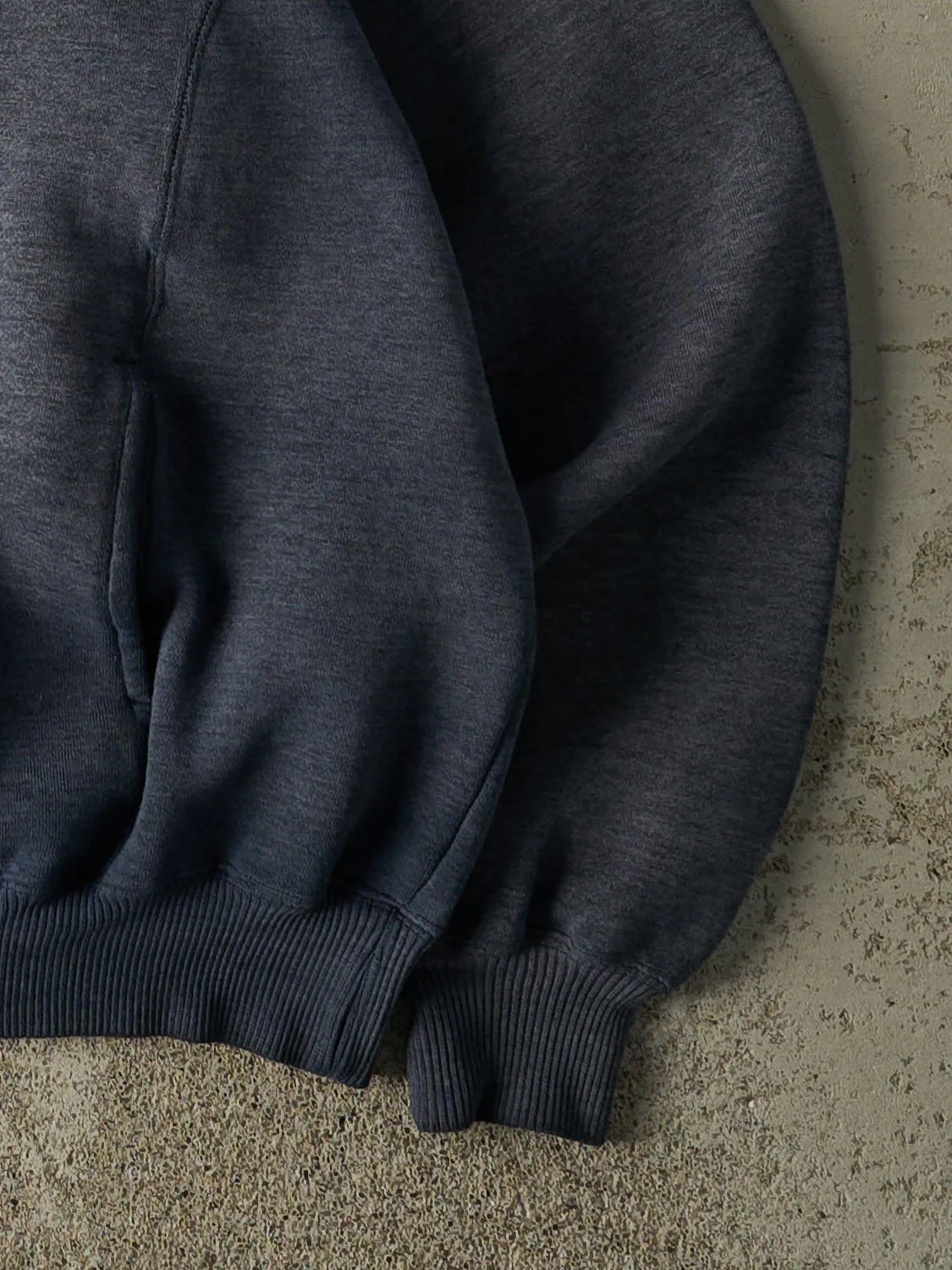 Vintage 90s Sun Faded Navy Brooks Embroidered Quarter Button Sweater (M) sold by Rebalance Vintage product image thumbnail 3