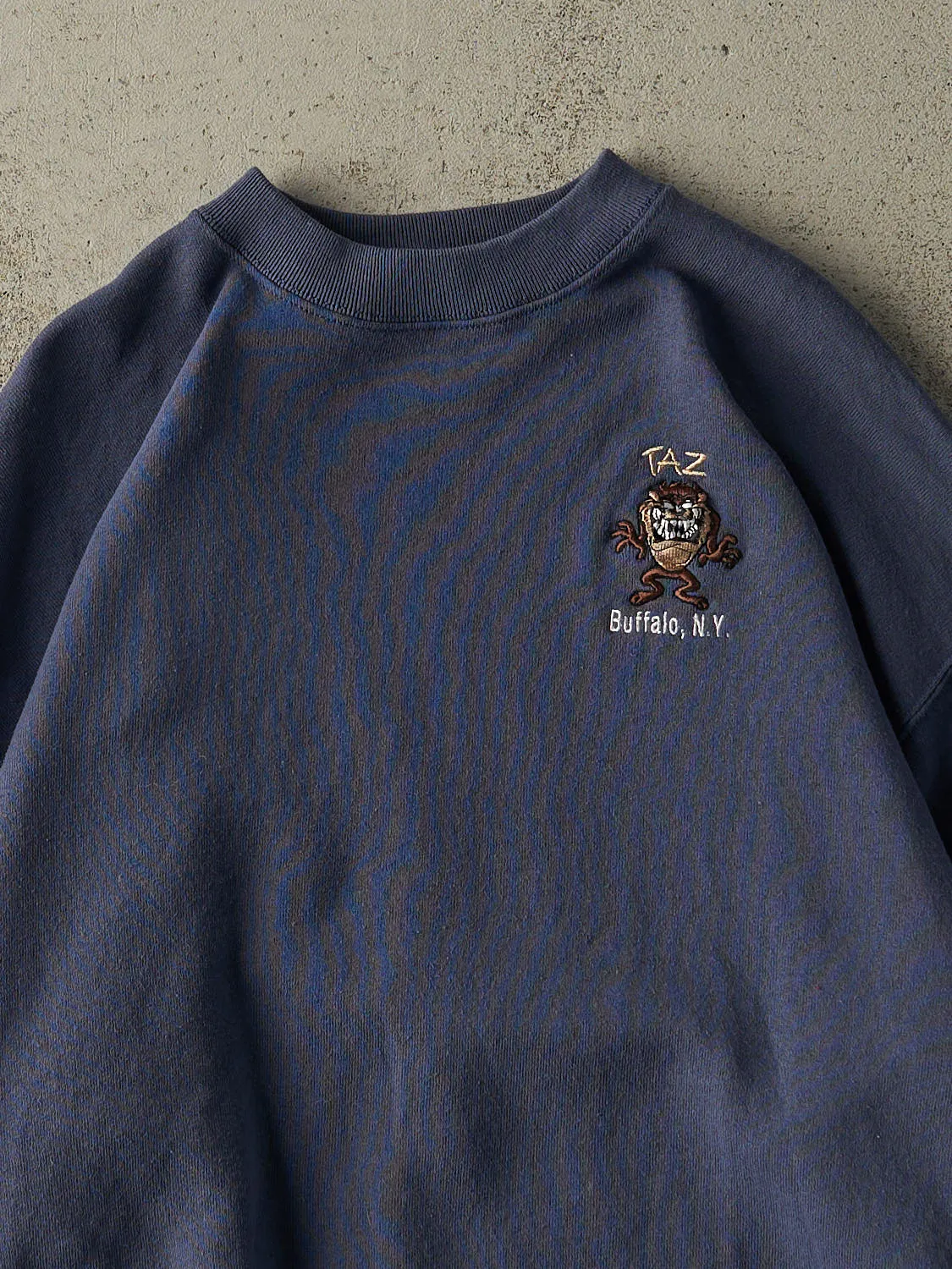 Vintage 90s Navy Blue Tasmanian Devil Buffalo NY Crewneck (L/XL) sold by Rebalance Vintage product image thumbnail 2