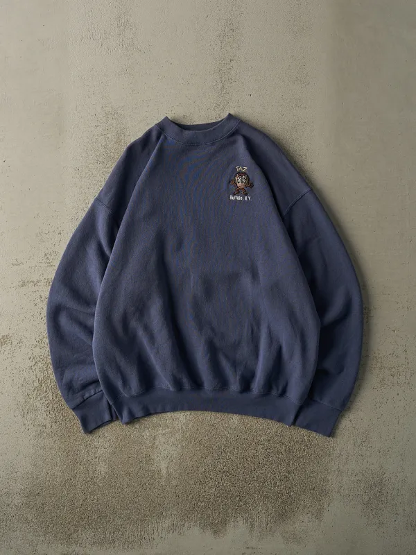 Vintage 90s Navy Blue Tasmanian Devil Buffalo NY Crewneck (L/XL) sold by Rebalance Vintage
