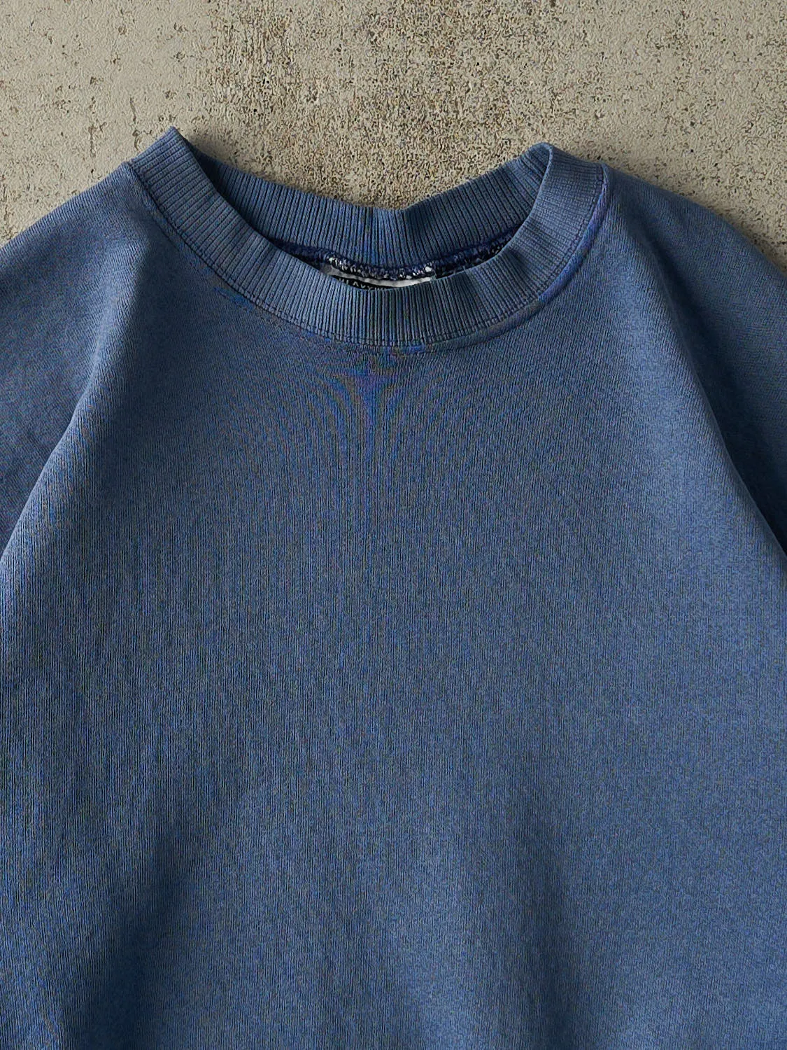 Vintage 90s Blue Blank Crewneck (M/L) sold by Rebalance Vintage product image thumbnail 2