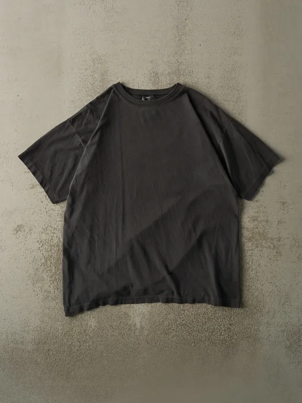 Vintage 90s Faded Black Blank Tee (L/XL) sold by Rebalance Vintage