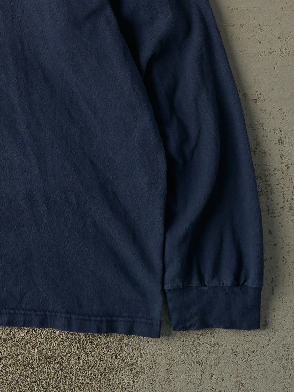 Vintage 90s Navy Blue University of Michigan Long Sleeve (XL) sold by Rebalance Vintage product image thumbnail 3