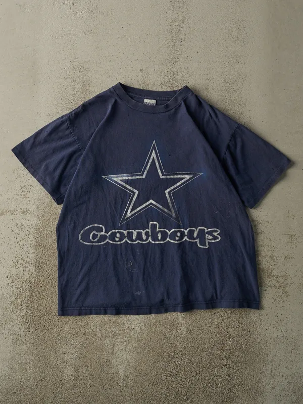 Vintage 90s Navy Blue Dallas Cowboys Tee (M/L) sold by Rebalance Vintage