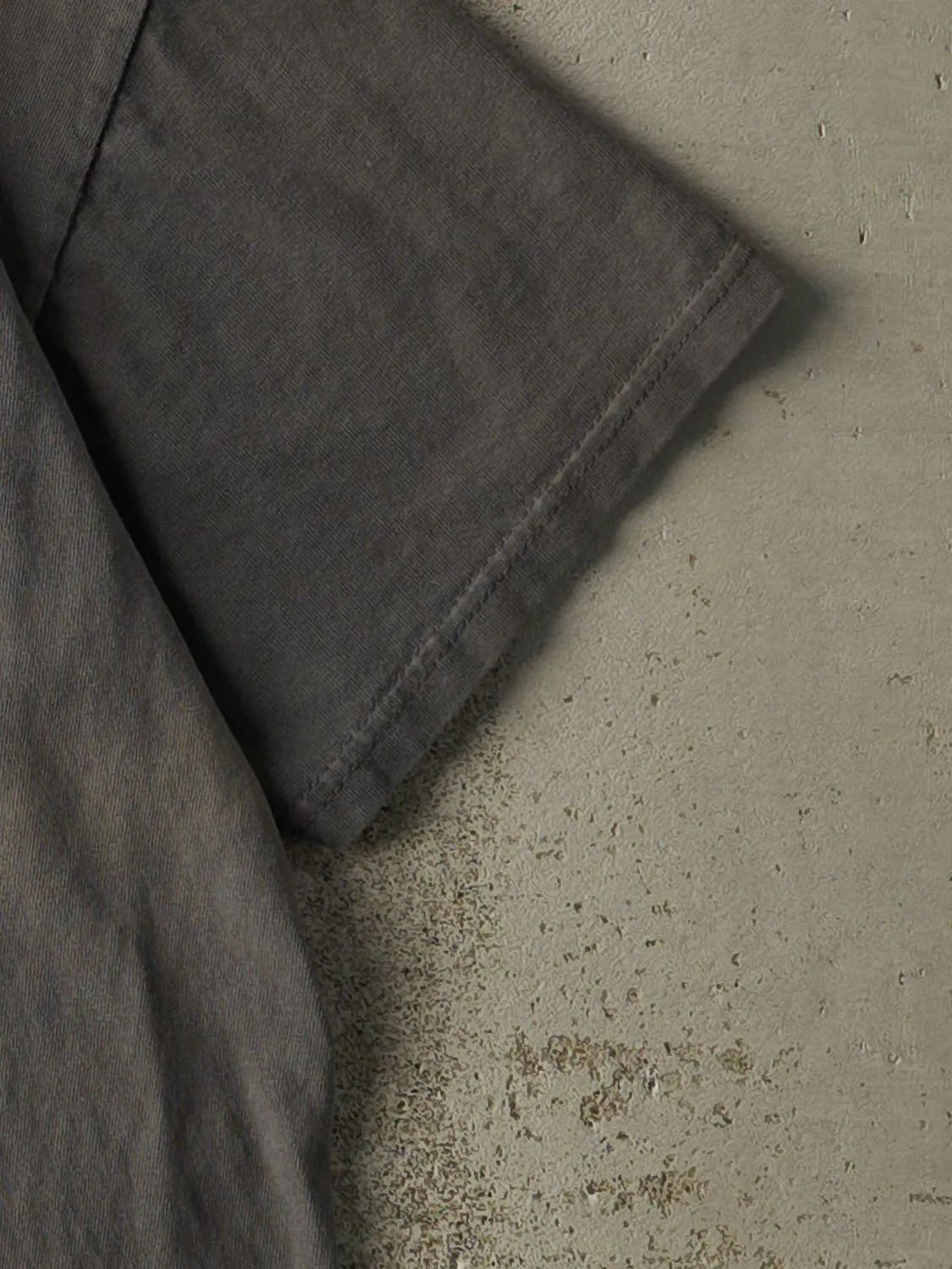 Vintage Y2K Charcoal Grey "I Got Out Of Bed For This?" Slogan Tee (S/M) sold by Rebalance Vintage product image thumbnail 3