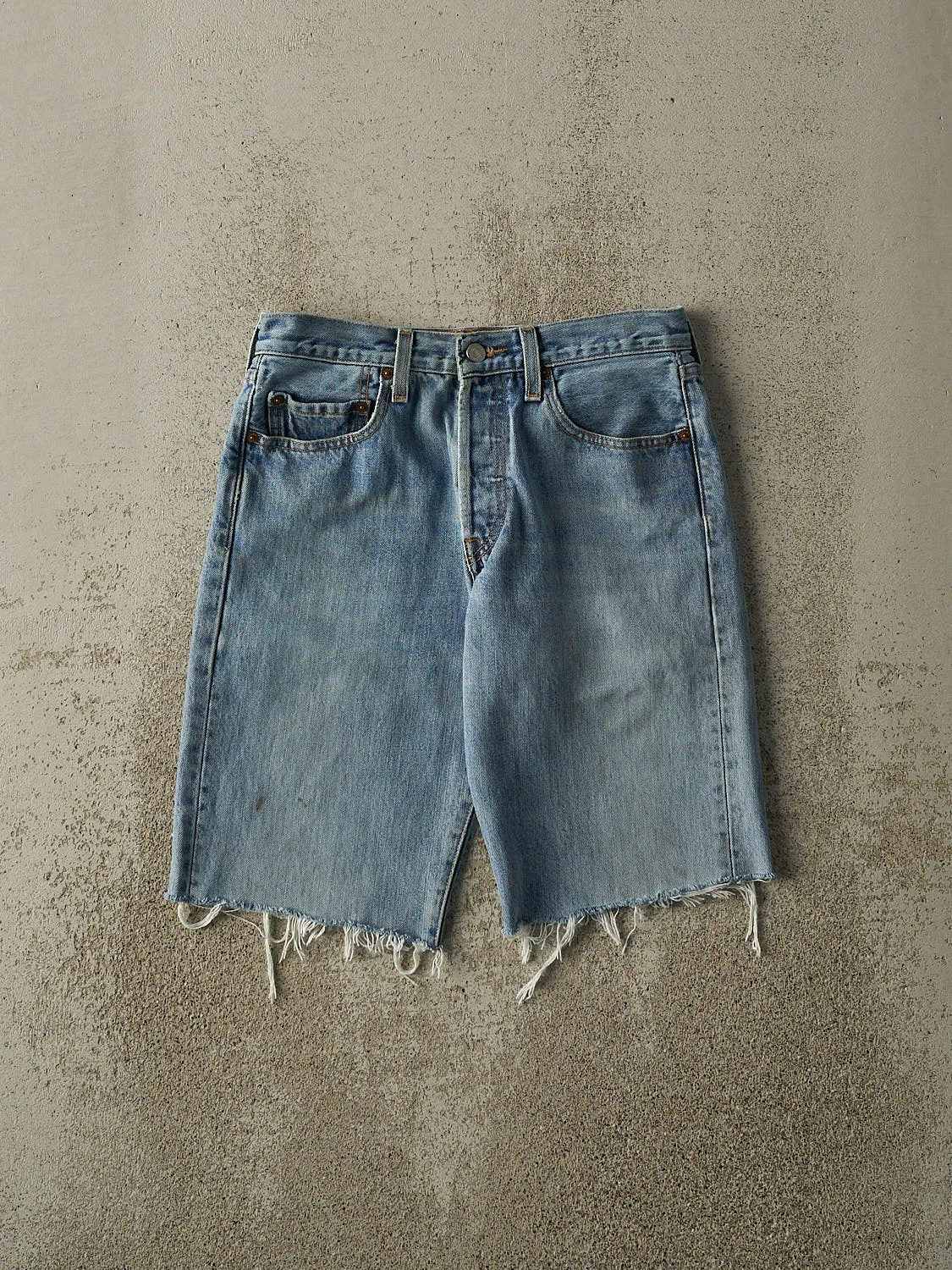 Vintage 90s Light Wash Levi's 501 Cut Off Jean Shorts (28.5x11) sold by Rebalance Vintage