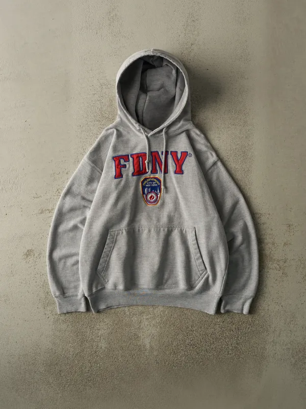 Vintage 08' Grey FDNY Fire Department Of New York Hoodie (S/M) sold by Rebalance Vintage