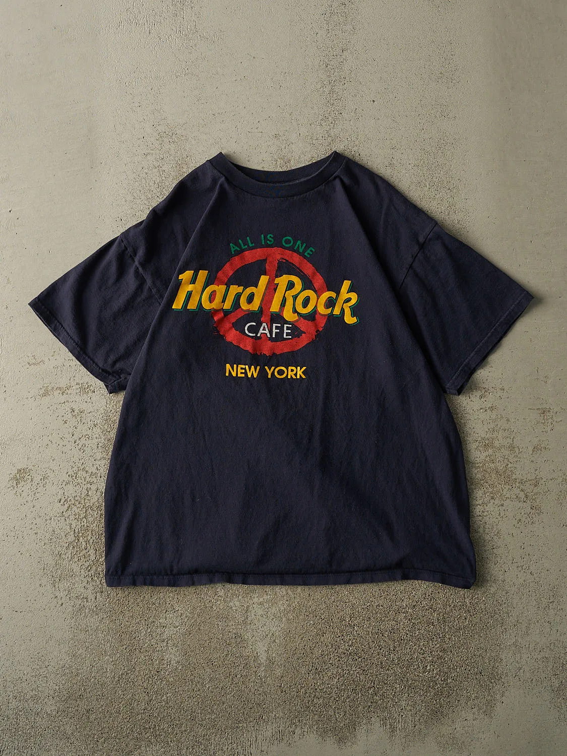 Vintage 90s Navy Blue Hard Rock Cafe New York Tee (L/XL) sold by Rebalance Vintage