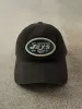 Vintage Y2K Faded Black New York Jets Embroidered Strapback Hat sold by Rebalance Vintage