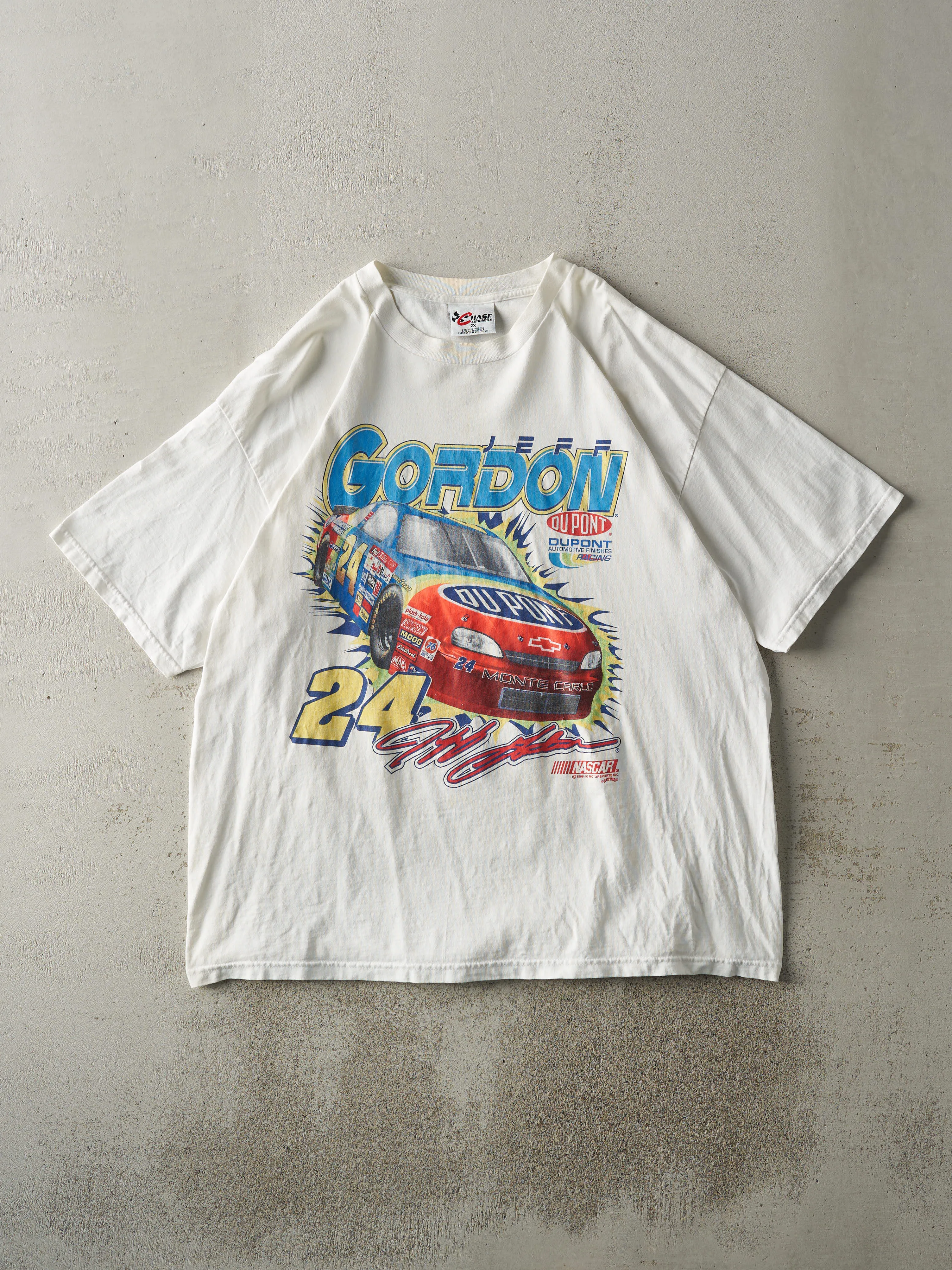 Vintage 98' White Jeff Gordon Nascar Racing Tee (XL) sold by Rebalance Vintage