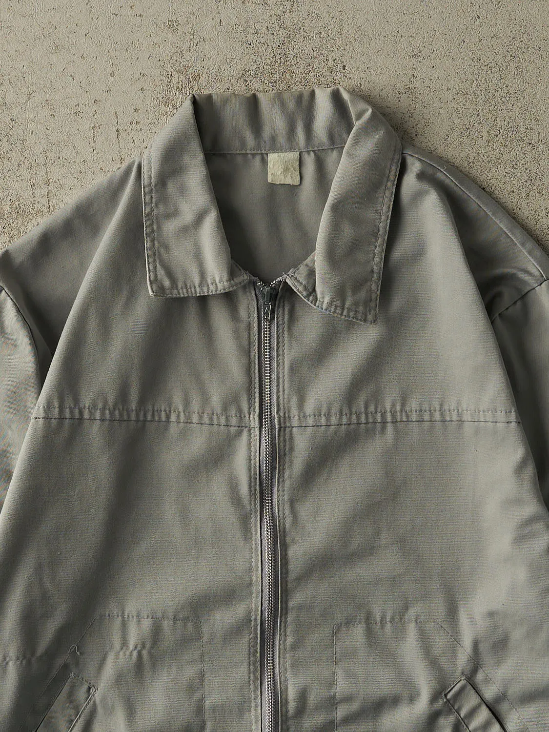Vintage 80s Grey Work Jacket (L/XL) sold by Rebalance Vintage product image thumbnail 3