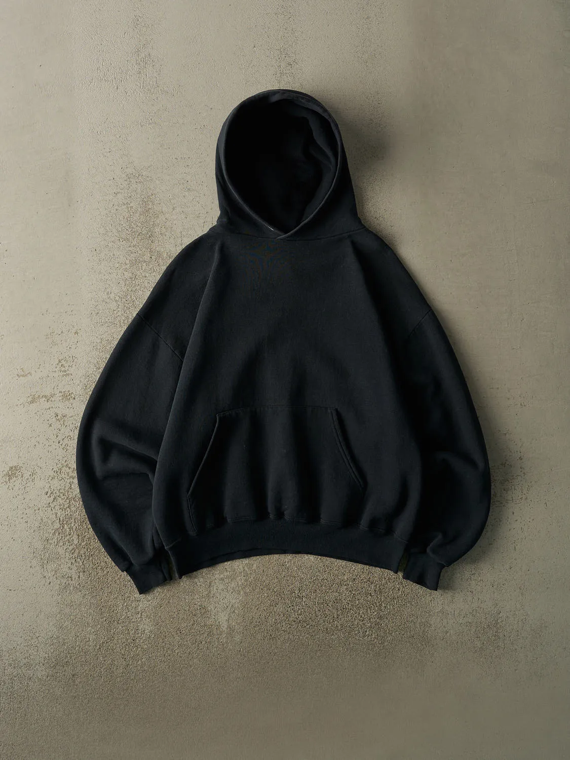 Vintage Y2K Black Blank Hoodie (L) sold by Rebalance Vintage
