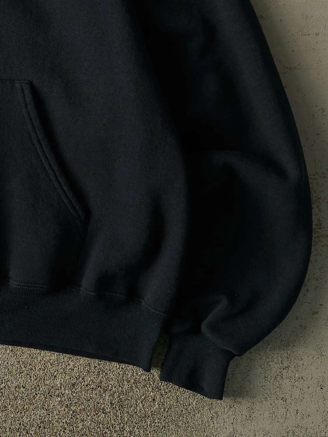 Vintage Y2K Black Blank Hoodie (L) sold by Rebalance Vintage product image thumbnail 3