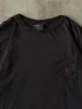 Vintage 90s Faded Black Ralph Lauren Pocket Single Stitch Tee (XL) sold by Rebalance Vintage