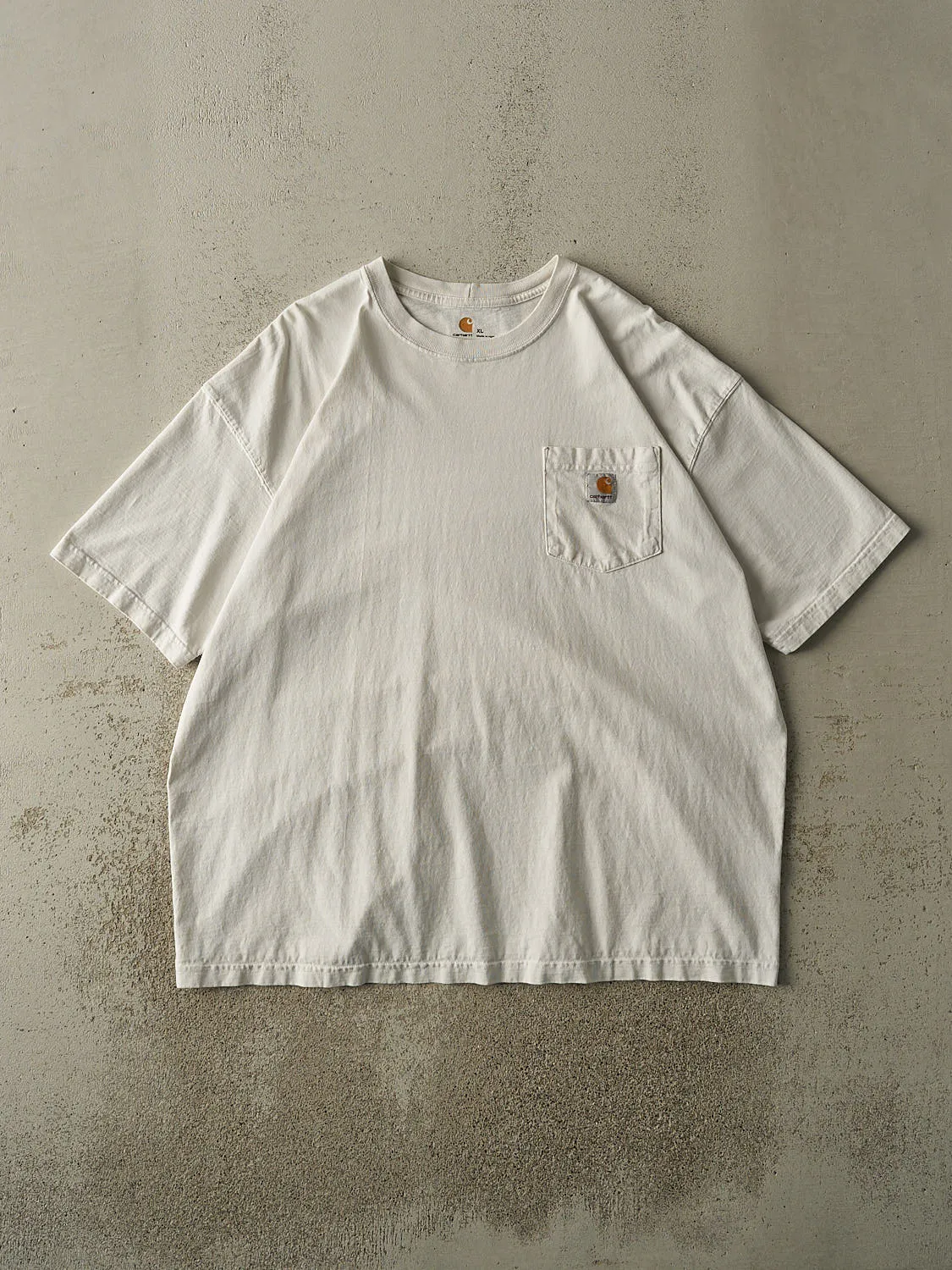 Vintage Y2K White Carhartt Pocket Tee (XL/XXL) sold by Rebalance Vintage