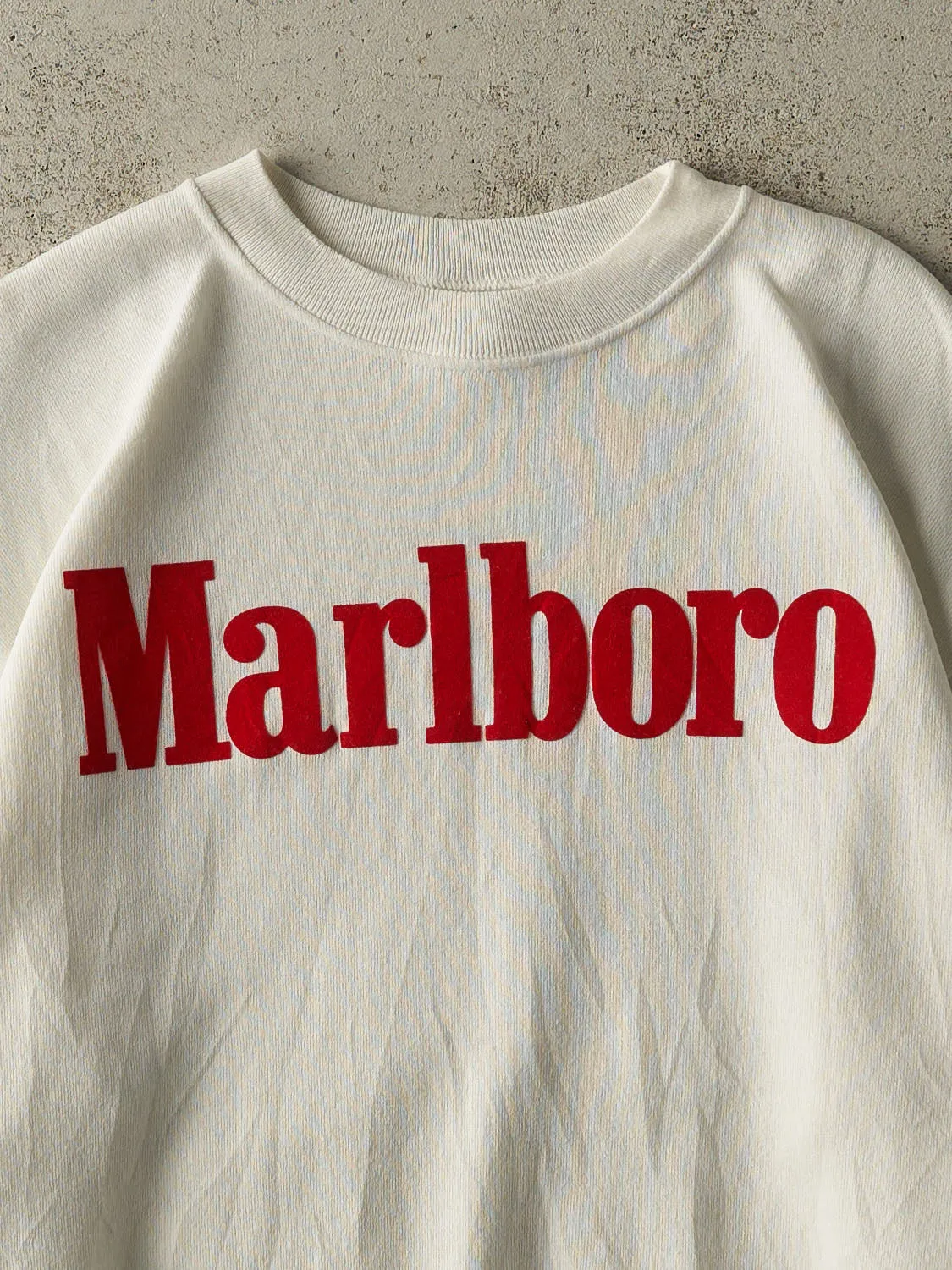 Vintage 80s White Marlboro Crewneck (L) sold by Rebalance Vintage product image thumbnail 3