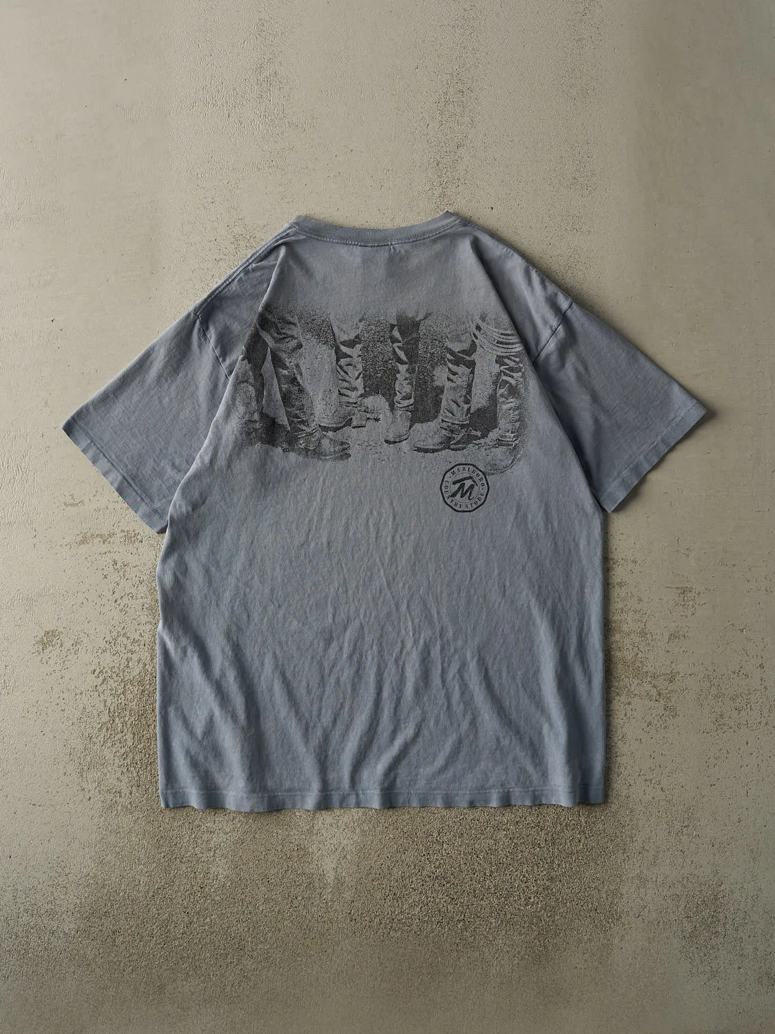 Vintage 90s Washed Blue Marlboro Country Store Pocket Tee (XL/XXL) sold by Rebalance Vintage product image thumbnail 2