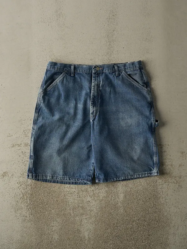 Vintage 90s Dark Wash Wrangler Carpenter Jean Shorts (37x10.5) sold by Rebalance Vintage