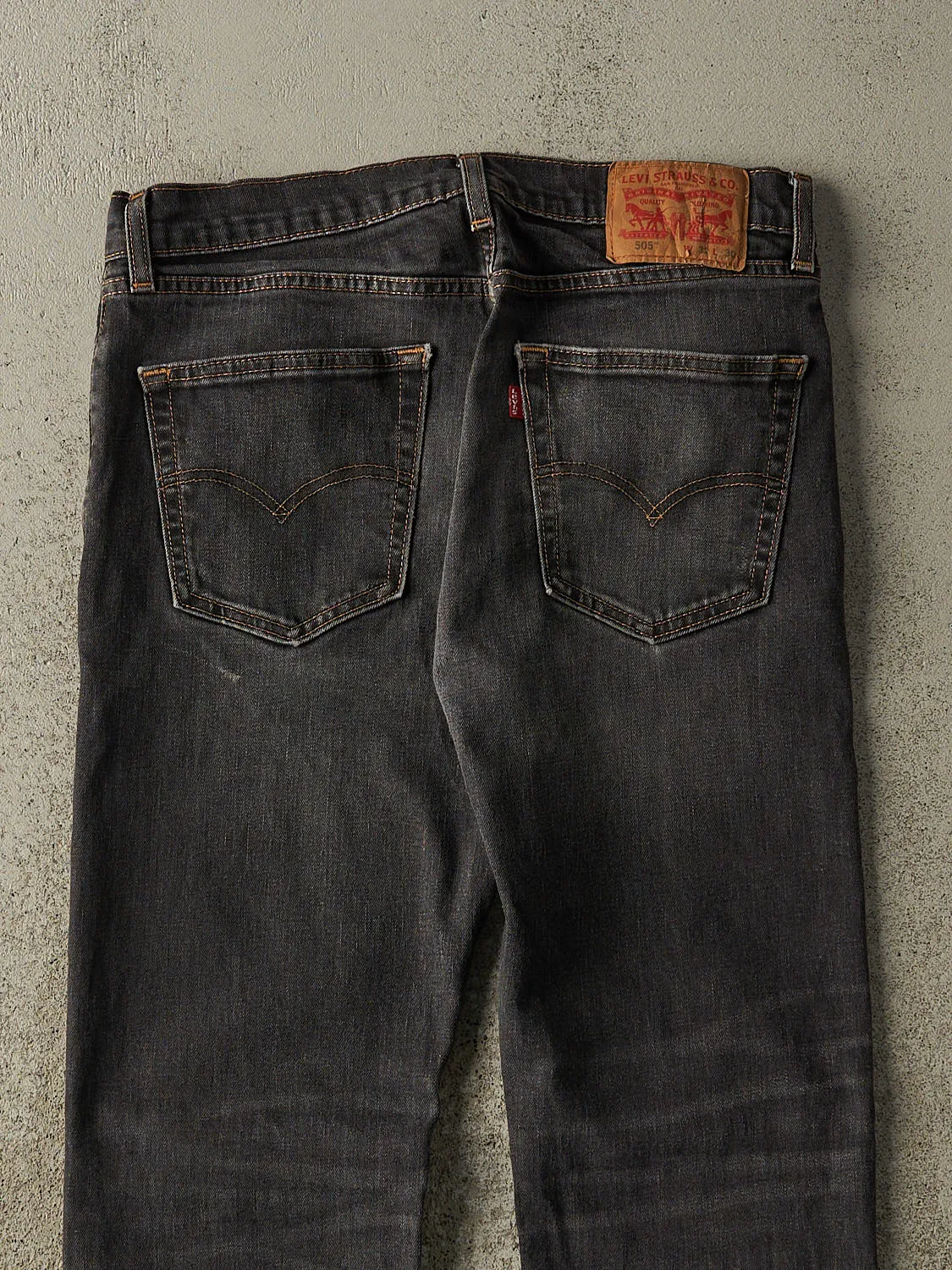 Vintage Y2K Faded Black Levi's 505 Denim Pants (32x28.5) sold by Rebalance Vintage product image thumbnail 4