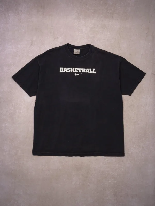 Vintage Faded Black Nike Basketball Tee (L/XL) sold by Rebalance Vintage